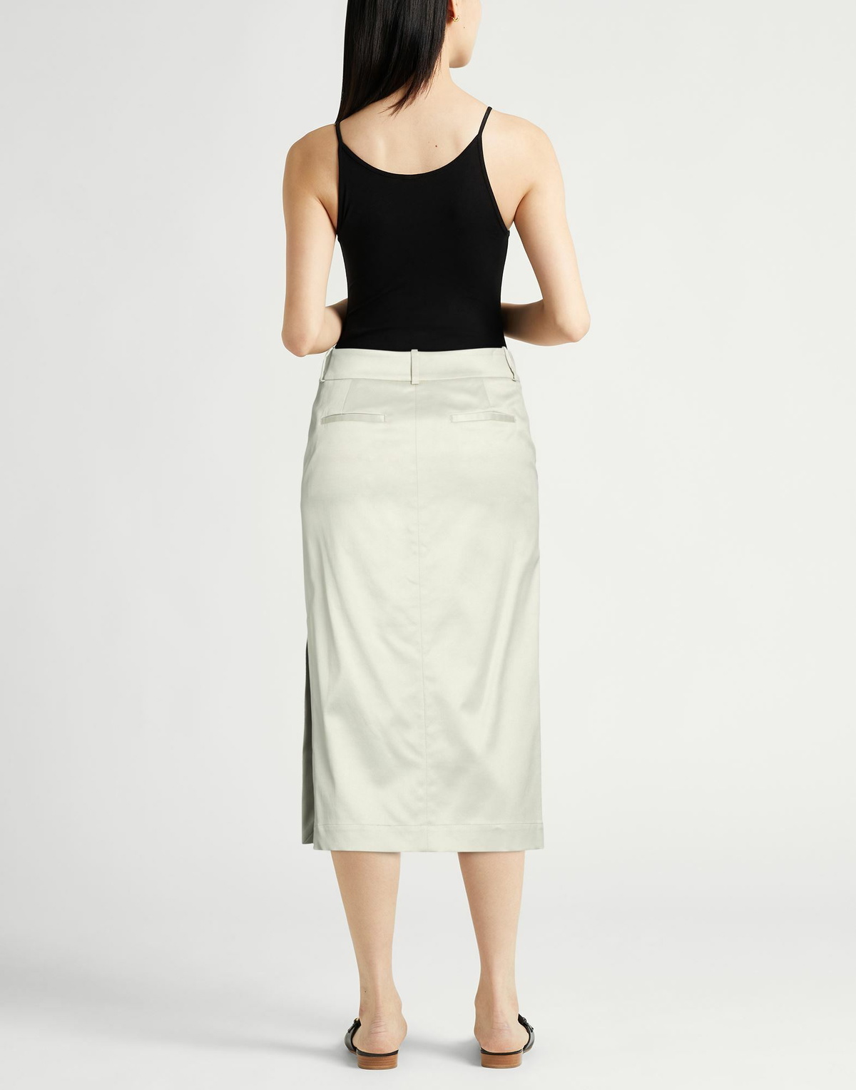 Peserico Womens Midi skirt in Sage green