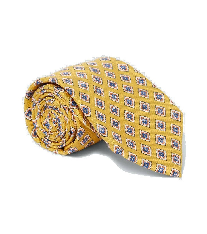 Photo: Canali Printed silk tie