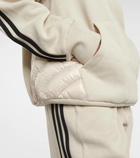 Moncler Genius x Adidas down-paneled jersey hoodie