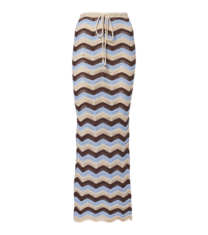 Photo: Bananhot Helena open-knit cotton-blend maxi skirt