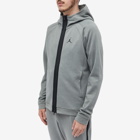 Air Jordan Men's Dri-FIT Sport Statement Air Zip Hoodie in Dark Grey Heather/Black