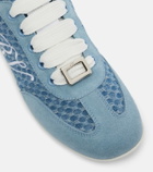 Roger Vivier Viv' suede-trimmed sneakers