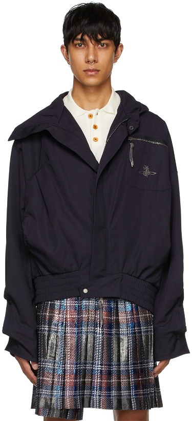 Photo: Vivienne Westwood Navy Recycled Polyester Bomber