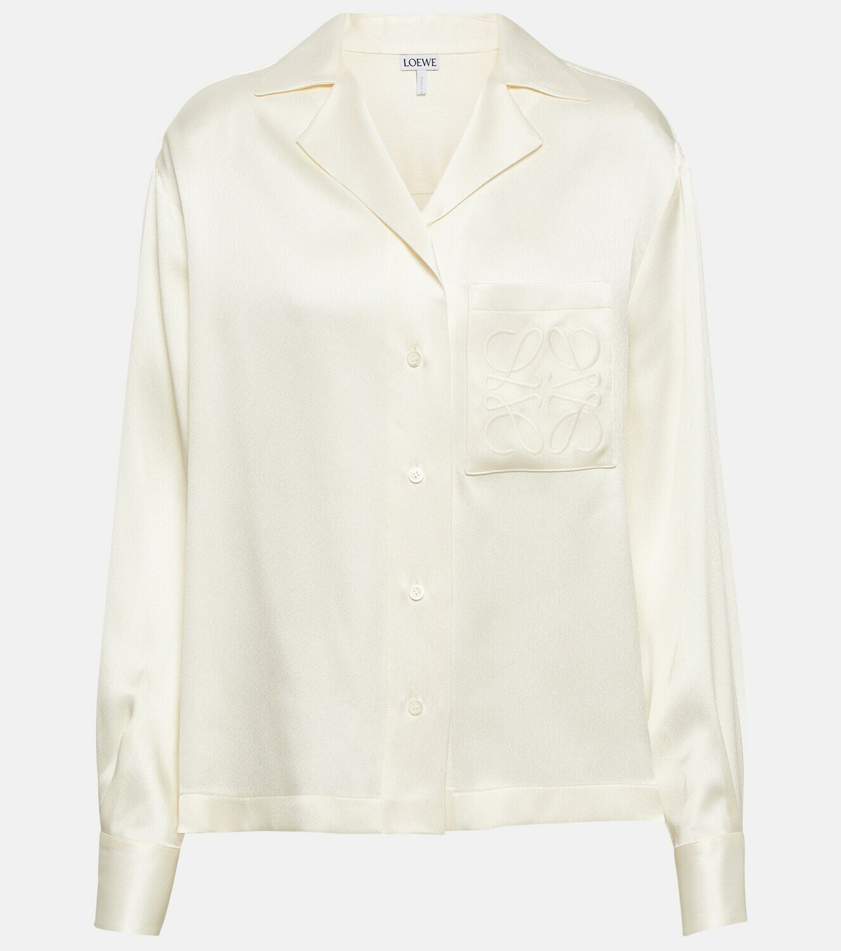 vintage LOEWE silk shirt（ODJ CHIEN66） Loewe Anagram silk shirt Loewe