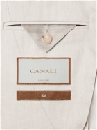Canali - Kei Slim-Fit Linen and Wool-Blend Suit Jacket - Neutrals