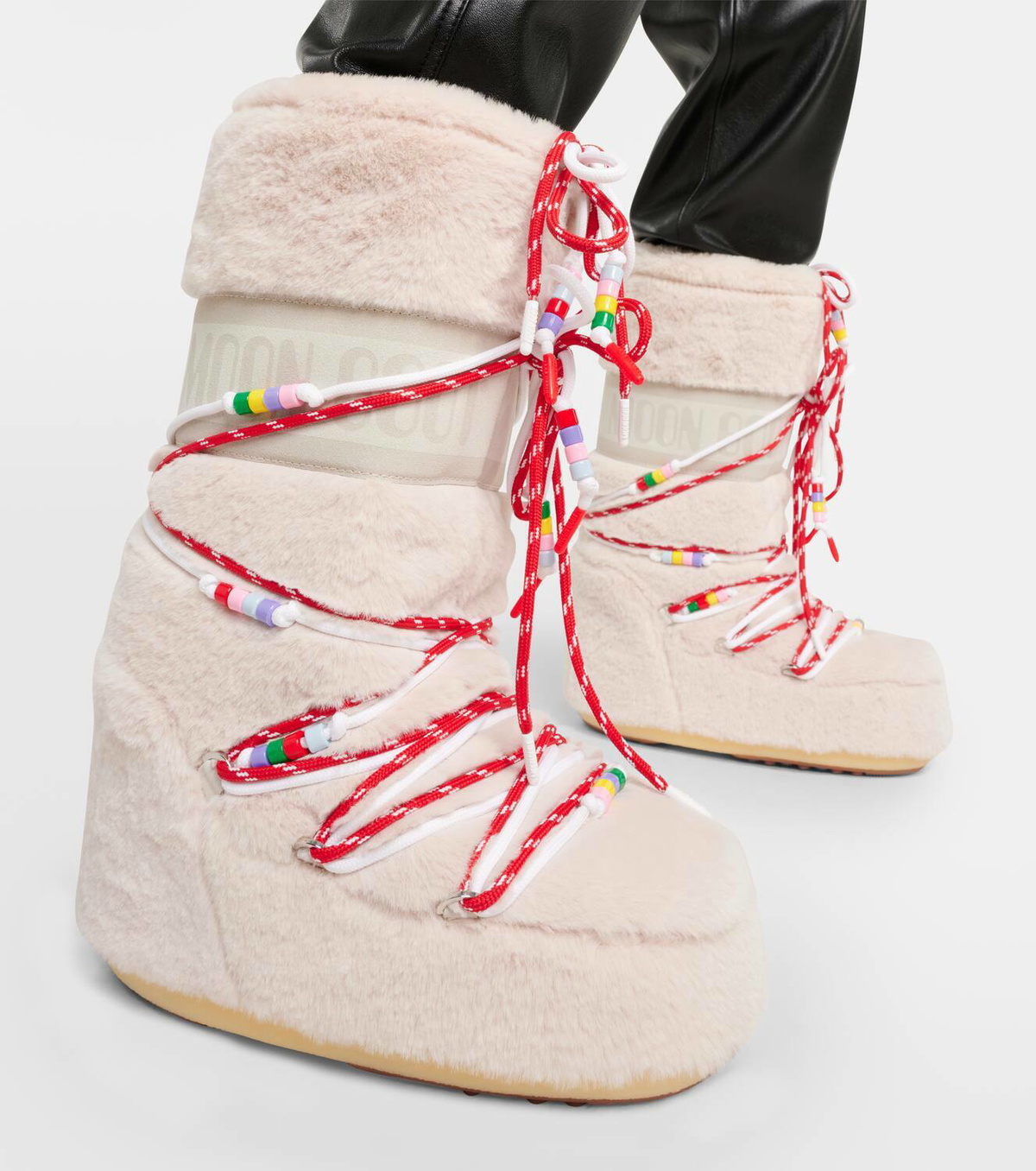 ミドルブーツ MOON BOOT 'Icon Fauux Fur' boots MOON BOOT Icon faux fur and faux leather snow boots | NET-A