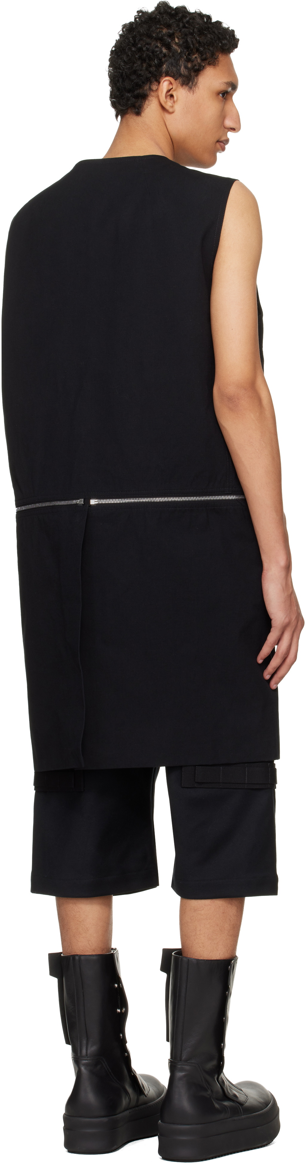 Rick Owens Black Temple Blixa Utility Vest