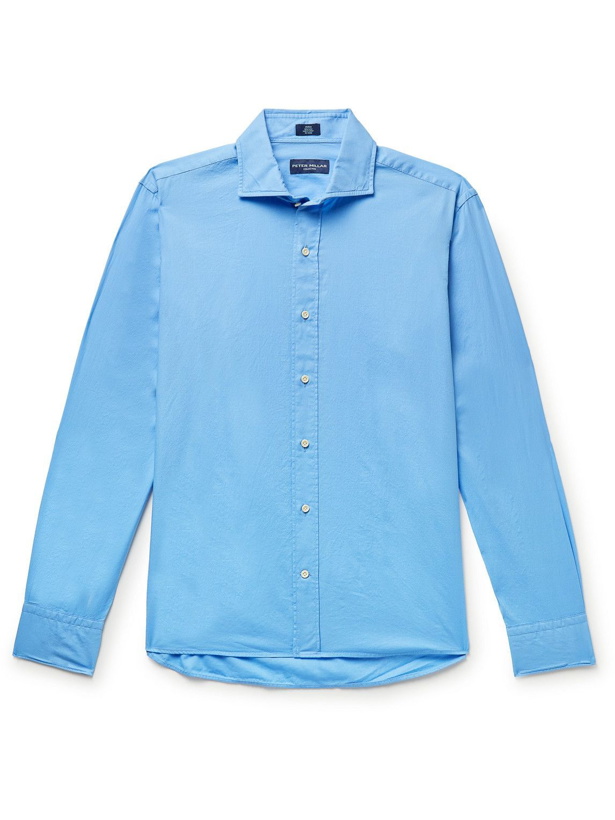 Photo: Peter Millar - Sojourn Garment-Dyed Cotton Shirt - Blue