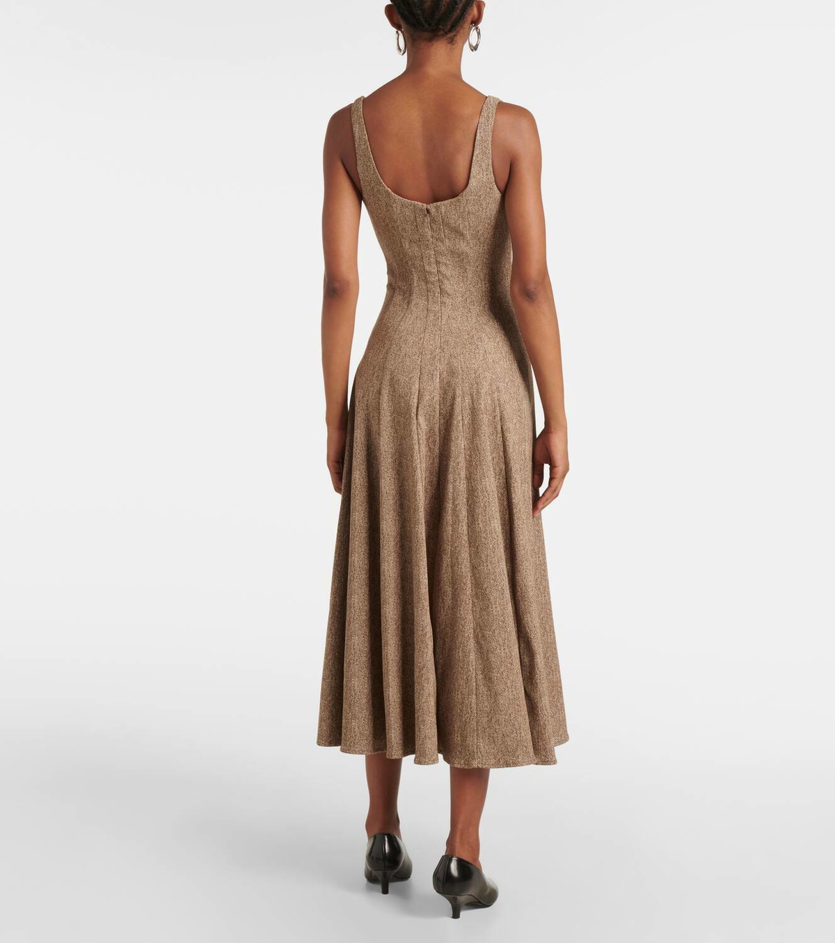 german dress Staud  Wells Midi Dress Mujer 721-000717 01