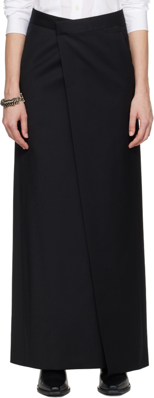Photo: Ann Demeulemeester Black Lykke Wrap Maxi Skirt
