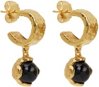 Alighieri Gold Onyx 'The Night Capture' Earrings