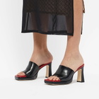 By Far Women's Beliz Mule Heel in Black