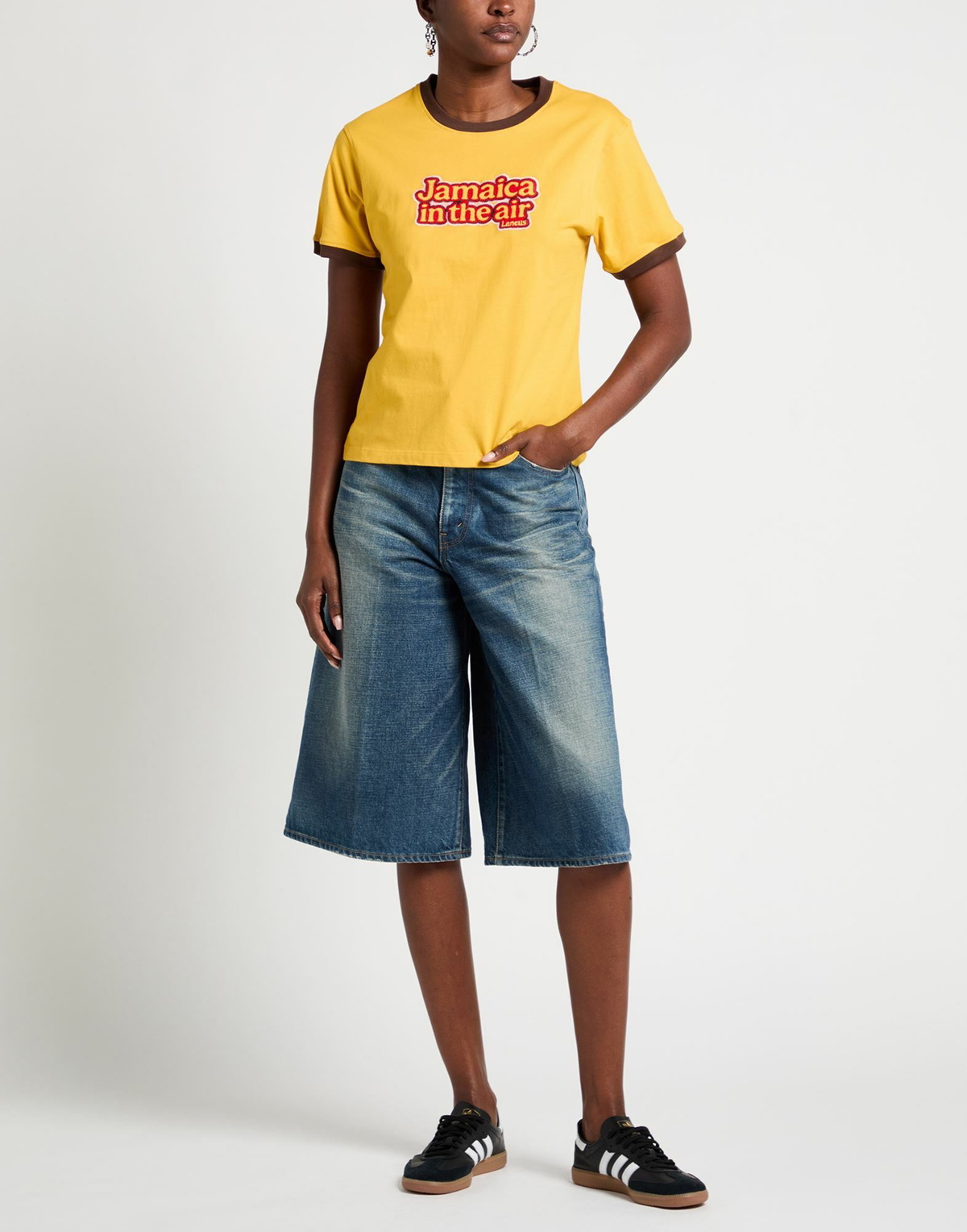 Laneus Womens T-shirt Marigold