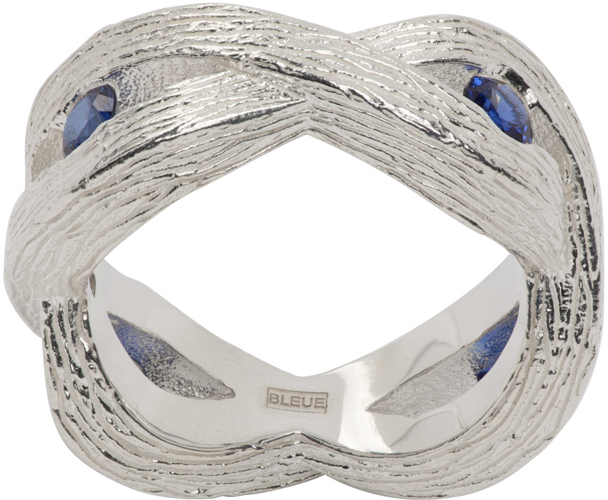 Bleue Burnham Silver & Blue Rose Bracelet