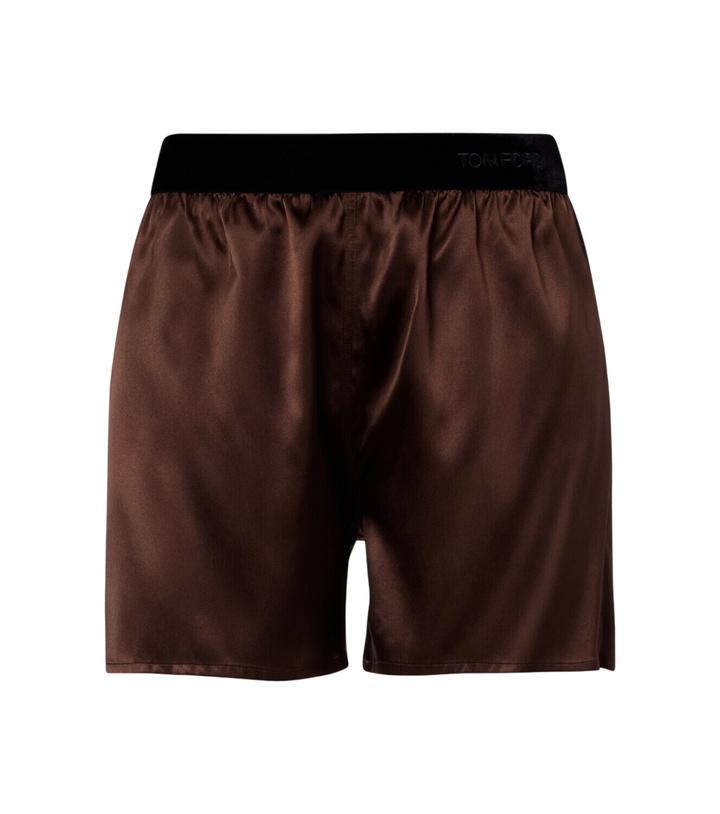 Photo: Tom Ford Silk-blend satin shorts