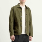 Universal Works Men's Twill Bakers Jacket in Light Olive