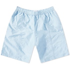 AMI Men's Small A Heart Long Swim Short in SkyBlue