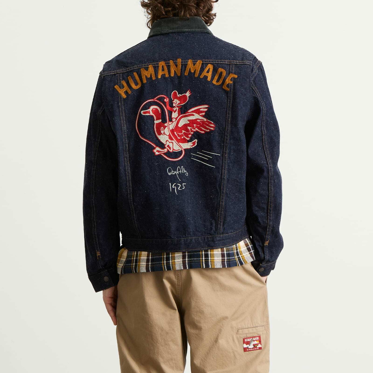 Human Made Men's Zip Denim Work Jacket in Indigo Human Made