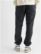 Rhude - Tapered Logo-Embroidered Cotton-Jersey Sweatpants - Black