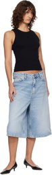 Carhartt Work In Progress Blue Belmont Denim Shorts