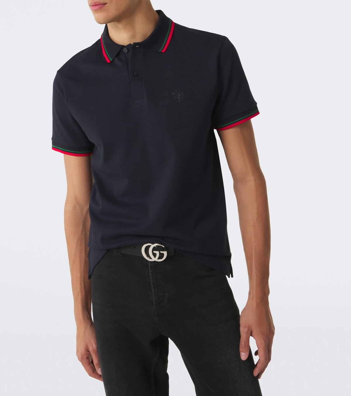 Gucci Cotton-blend piqué polo shirt
