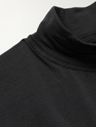 Satisfy - Logo-Appliquéd Nylon-Ripstop Panelled Recycled GhostFleece Running Top - Black