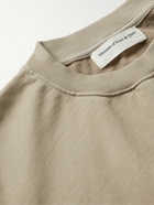 Museum Of Peace & Quiet - Wordmark Logo-Embroidered Cotton-Jersey Sweatshirt - Neutrals