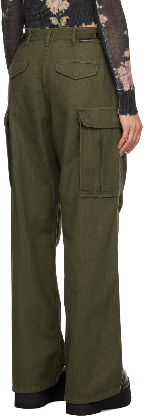 R13 Khaki Damon Denim Cargo Pants R13