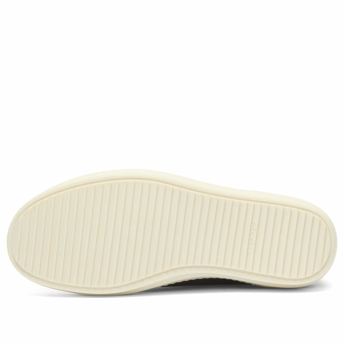Rick Owens Men's Suede Vintage Sneakers in Black/Milk/Milk