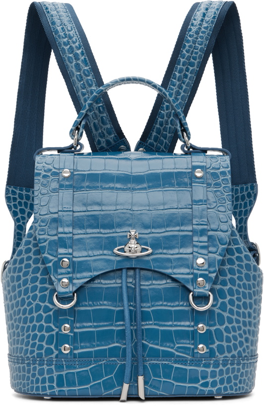 Photo: Vivienne Westwood Blue Leather Max Small Backpack