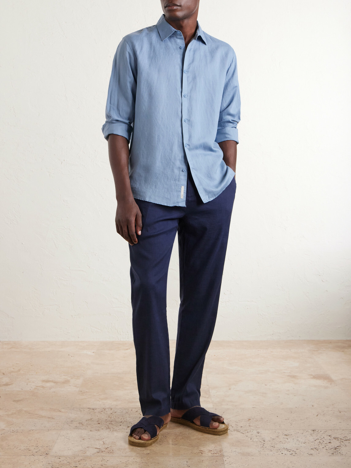 Onia - Linen and Lyocell-Blend Shirt - Blue