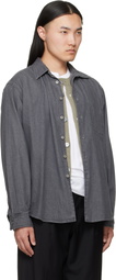 YOKE Gray Vintage Washed Denim Overshirt