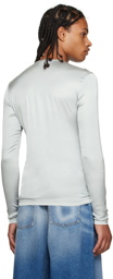 Y/Project White Graphic Long Sleeve T-Shirt