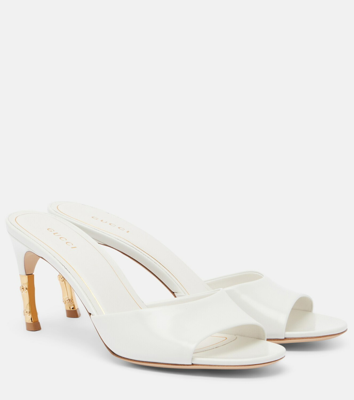 Gucci Castello leather mules