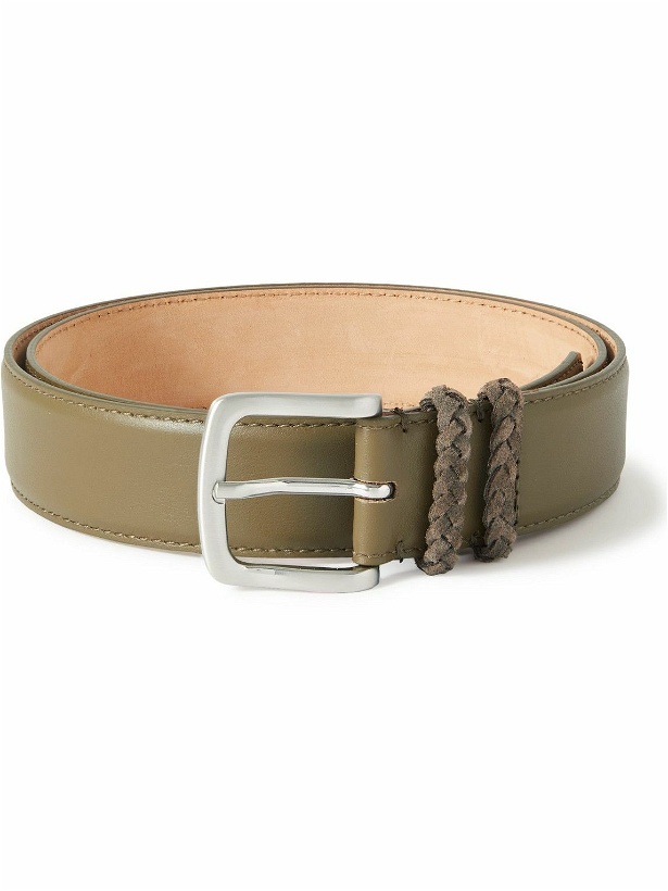 Photo: Mr P. - 3.5cm Leather Belt - Green