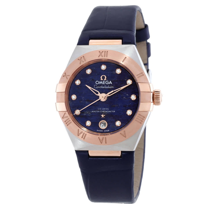 Photo: Omega Constellation Automatic Chronometer Diamond Blue Dial Ladies Watch 131.23.29.20.99.003