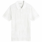 Alexander McQueen Men's Jacquard Graffiti Logo Polo in Ivory