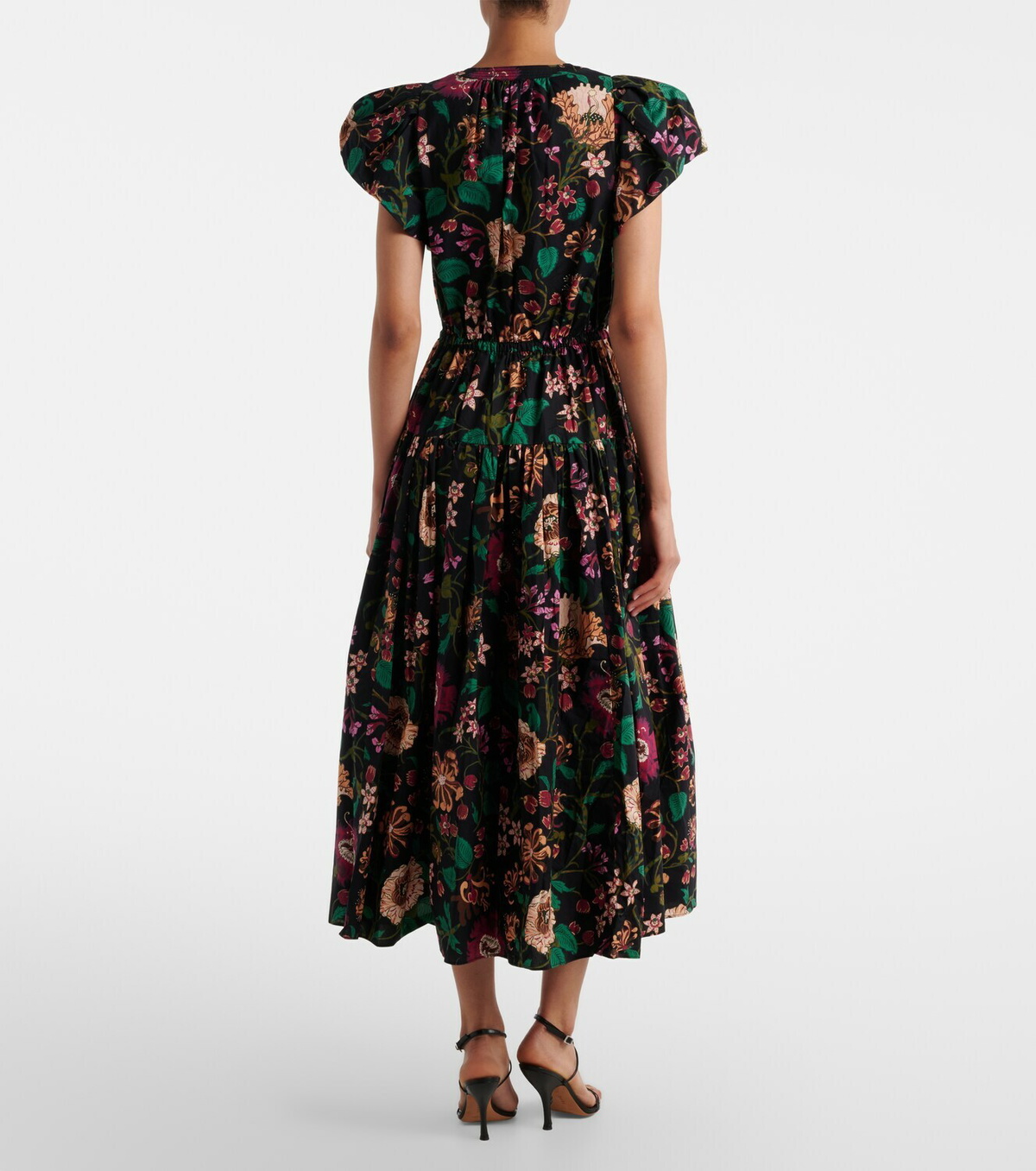 Ulla Johnson Marin floral cotton poplin midi dress