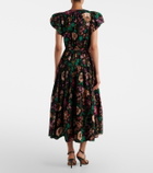 Ulla Johnson Marin floral cotton poplin midi dress
