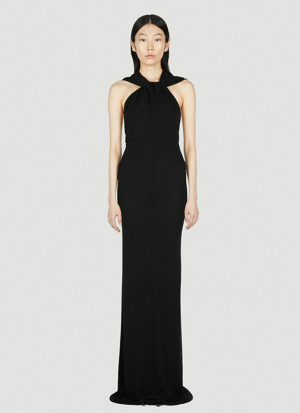 Saint Laurent - Hooded Dress in Black Saint Laurent