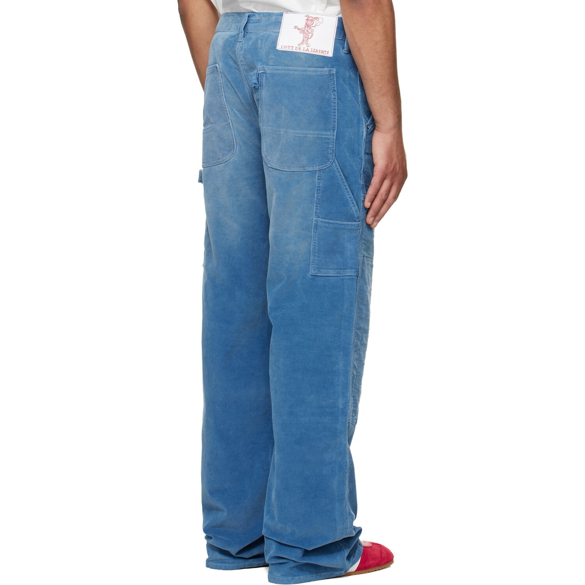 COÛT DE LA LIBERTÉ Blue Eli Corduroy Painter Trousers