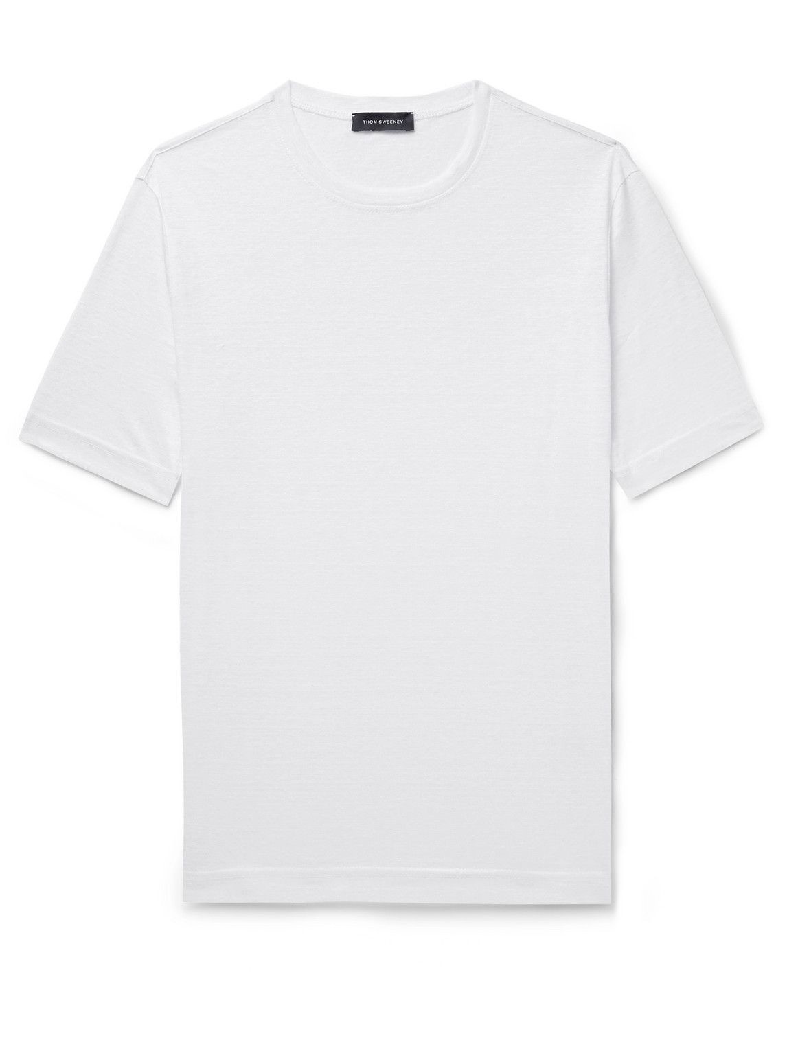 Thom Sweeney - Slub Linen T-Shirt - White Thom Sweeney