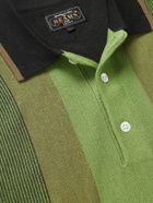 Beams Plus - Knitted Wool-Jacquard Polo Shirt - Green