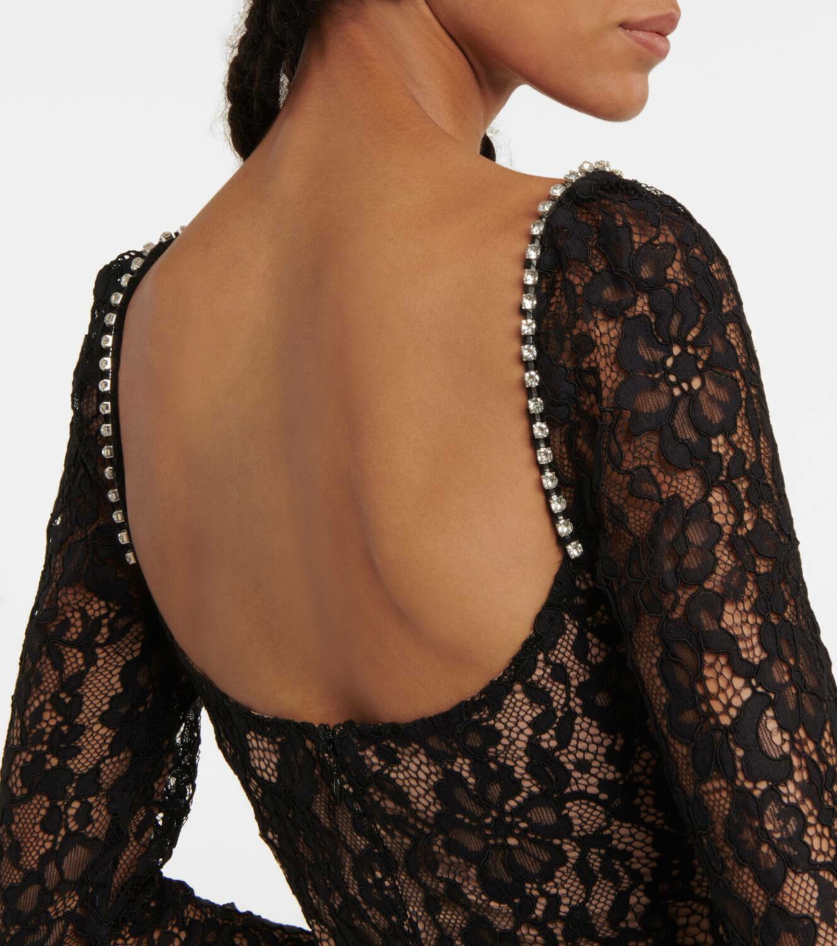 Self-Portrait Embellished lace minidress Self-Portrait