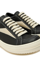 Rick Owens Vintage Panelled Brushed Suede Sneakers Black Other