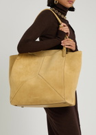 Victoria Beckham Victoria Panelled Suede Tote - Sand - One Size
