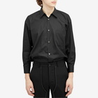 Comme des Garçons Men's Satin Blend Panel Shirt in Black