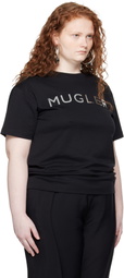 Mugler Black Chrome Logo T-shirt