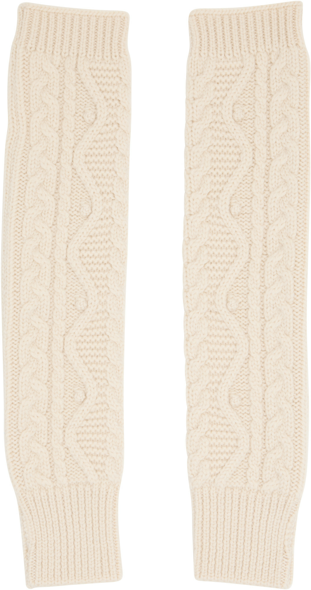 mfpen Off-White Cable Knit Sleeve Warmers