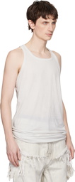 Rick Owens DRKSHDW Off-White Temple Loose Tank Top